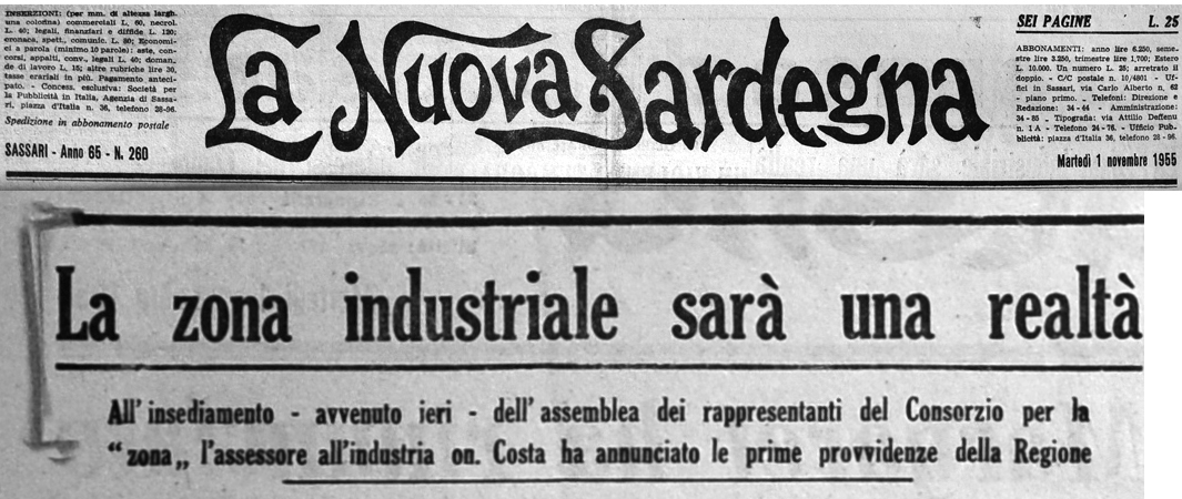 Titolo small Insediata Assemblea Consorzio - La Nuova 1 novembre 1955